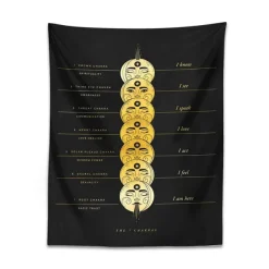 Posters / Tapestry*Boogzel Clothing Chakra Wall Tapestry Black