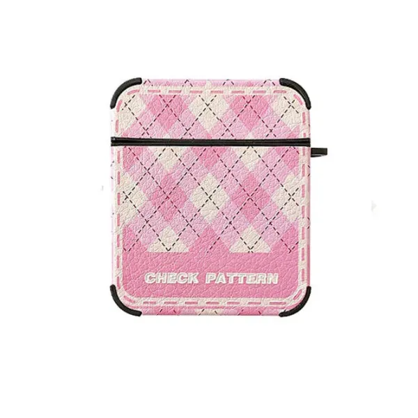 Iphone Cases*Boogzel Clothing Check Pattern Airpods Case Pink