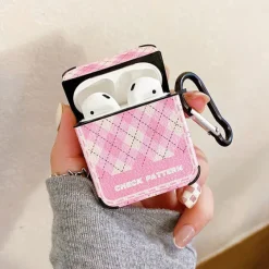 Iphone Cases*Boogzel Clothing Check Pattern Airpods Case Pink