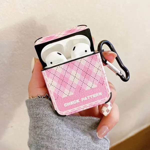 Iphone Cases*Boogzel Clothing Check Pattern Airpods Case Pink