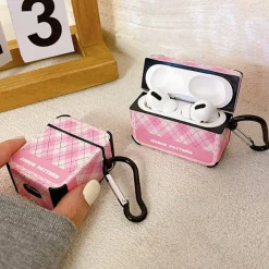 Iphone Cases*Boogzel Clothing Check Pattern Airpods Case Pink