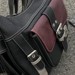 Bags & Purses*Boogzel Clothing Check Yourself Shoulder Bag Black/red