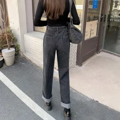 Jeans*Boogzel Clothing Checker Heart Wide Jeans