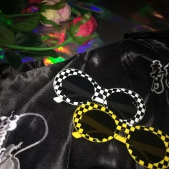 Sunglasses*Boogzel Clothing Checkered Cobain Sunglasses