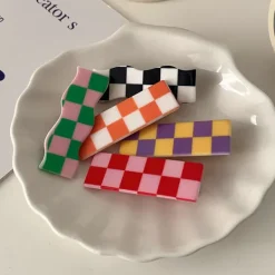 Other|Hair Accessories*Boogzel Clothing Checkered Hair Clips