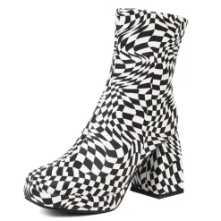 Mad|Boots / Platform Boots*Boogzel Clothing Checkered Platform Boots