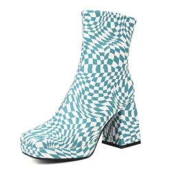 Mad|Boots / Platform Boots*Boogzel Clothing Checkered Platform Boots