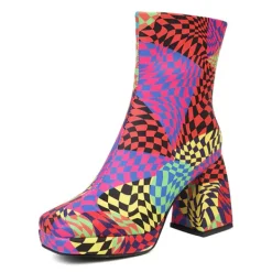 Mad|Boots / Platform Boots*Boogzel Clothing Checkered Platform Boots