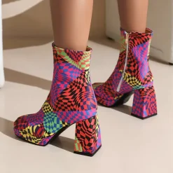Mad|Boots / Platform Boots*Boogzel Clothing Checkered Platform Boots