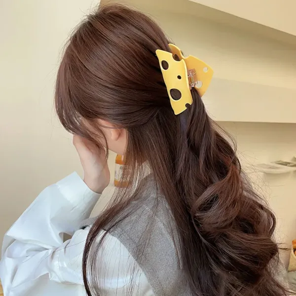 Hair Accessories*Boogzel Clothing Cheese Hair Claw Clip Yellow