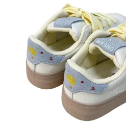 Aesthetic Sneakers*Boogzel Clothing Cheese Print Aesthetic Sneakers Blue/yellow