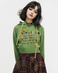 Hoodies*Boogzel Clothing Chemistry Knit Cropped Hoodie