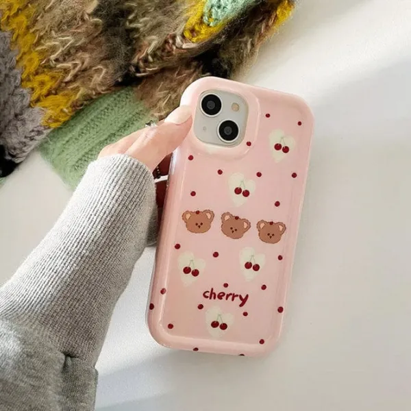 Iphone Cases*Boogzel Clothing Cherry Bear iPhone Case Pink