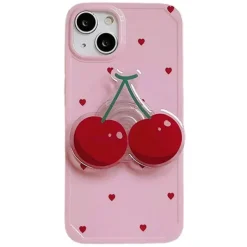 Iphone Cases*Boogzel Clothing Cherry Heart iPhone Case Pink