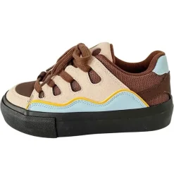 Aesthetic Sneakers*Boogzel Clothing Chocolate Wave Skater Sneakers Brown