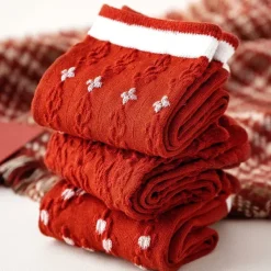 Socks*Boogzel Clothing Christmas Red Socks