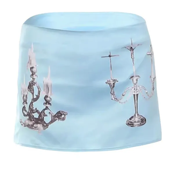 Skirts*Boogzel Clothing Cinderella Mini Skirt Blue