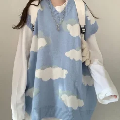 Knit Vests*Boogzel Clothing Cloudy Skies Knit Vest