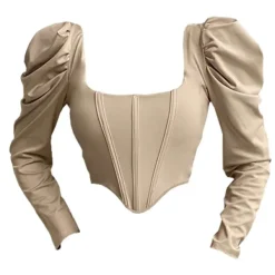 Corset Tops|Crop Tops*Boogzel Clothing Coffee Cream Corset Top