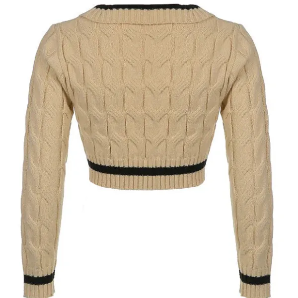 Sweaters|Crop Tops*Boogzel Clothing Coffee Cream Cropped Sweater Brown