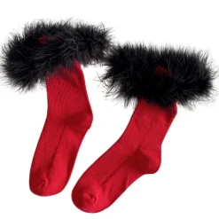 Socks*Boogzel Clothing Coffee Cream Fluffy Socks