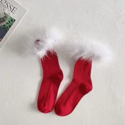 Socks*Boogzel Clothing Coffee Cream Fluffy Socks