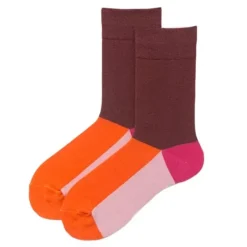 Socks*Boogzel Clothing Color Block Crew Socks