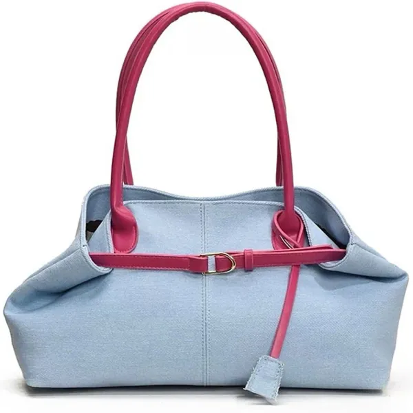 Bags & Purses|Belts & Chains*Boogzel Clothing Color Block Denim Belted Bag