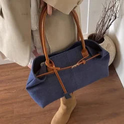 Bags & Purses|Belts & Chains*Boogzel Clothing Color Block Denim Belted Bag