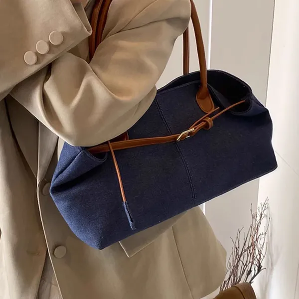 Bags & Purses|Belts & Chains*Boogzel Clothing Color Block Denim Belted Bag