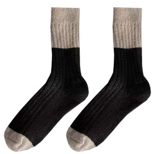 Socks*Boogzel Clothing Color Block Warm Socks