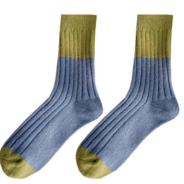 Socks*Boogzel Clothing Color Block Warm Socks