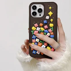 Iphone Cases*Boogzel Clothing Colorful Flowers iPhone Case Brown