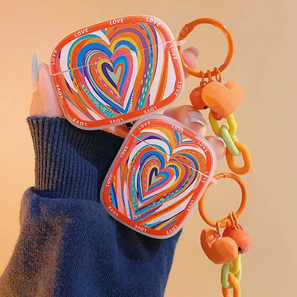 Iphone Cases*Boogzel Clothing Colorful Heart AirPods Case Multi