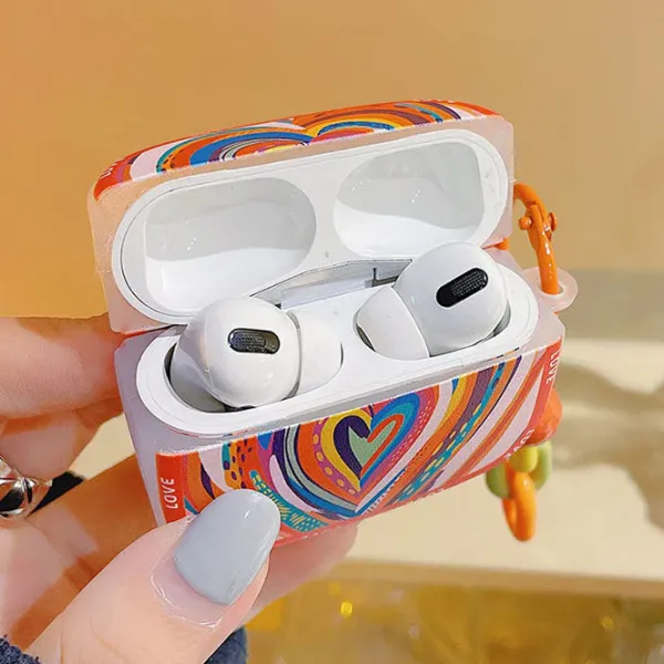 Iphone Cases*Boogzel Clothing Colorful Heart AirPods Case Multi