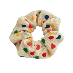 Hair Accessories*Boogzel Clothing Colorful Hearts Scrunchie Multi