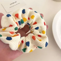 Hair Accessories*Boogzel Clothing Colorful Hearts Scrunchie Multi