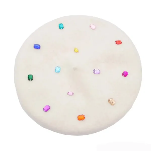Hats*Boogzel Clothing Colorful Rhinestone Beret Hat