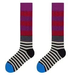 Socks*Boogzel Clothing Colorful Striped High Socks