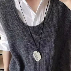 Necklaces & Chokers*Boogzel Clothing Comb Pendant Necklace Silver