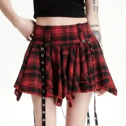 Skirts*Boogzel Clothing Come As You Are Plaid Skirt