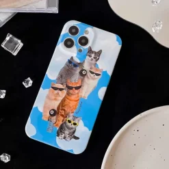 Iphone Cases*Boogzel Clothing Cool Cats iPhone Case Blue
