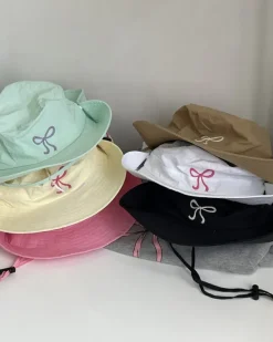 Hats*Boogzel Clothing Coquette Aesthetic Bow Fisherman Hat