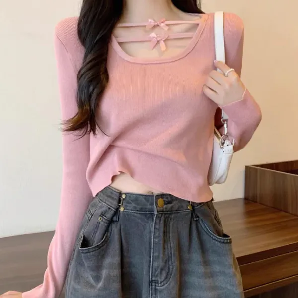 Long Sleeve Tops*Boogzel Clothing Coquette Aesthetic Long Sleeve Top