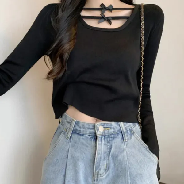 Long Sleeve Tops*Boogzel Clothing Coquette Aesthetic Long Sleeve Top