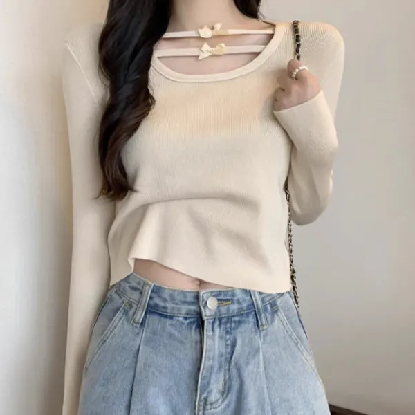 Long Sleeve Tops*Boogzel Clothing Coquette Aesthetic Long Sleeve Top