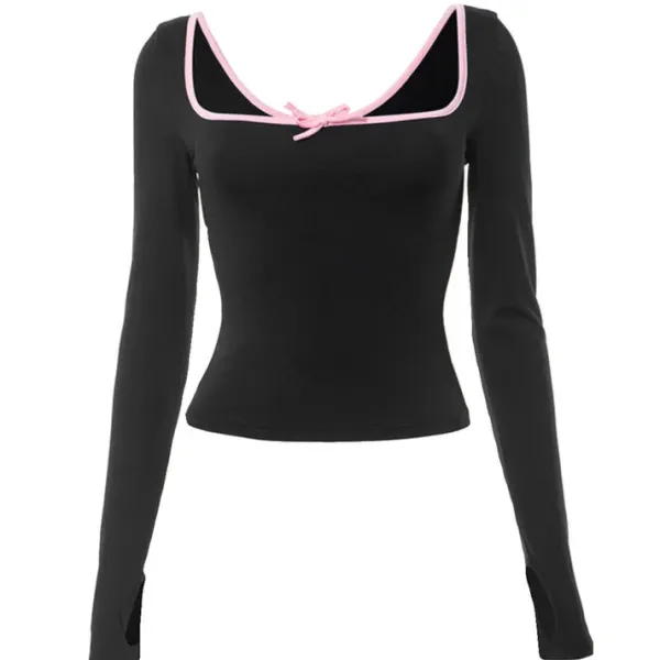 Long Sleeve Tops*Boogzel Clothing Coquette Aesthetic Long Sleeve Top