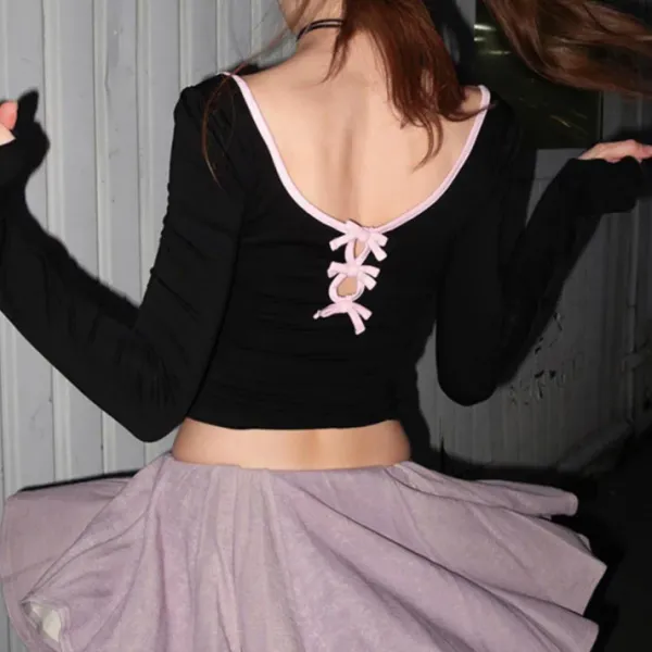 Long Sleeve Tops*Boogzel Clothing Coquette Aesthetic Long Sleeve Top
