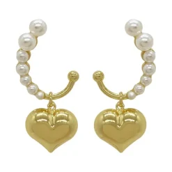 Earrings*Boogzel Clothing Coquette Aesthetic Mini Heart Earrings Gold