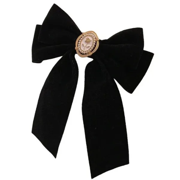 Hair Accessories*Boogzel Clothing Coquette Aesthetic Velvet Hair Bow Black